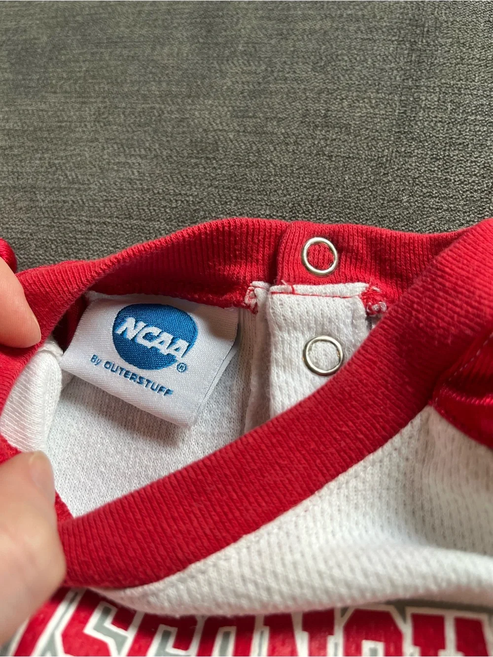 Mixed Brand Baby Boy’s 6-9 Month Wisconsin Onesies